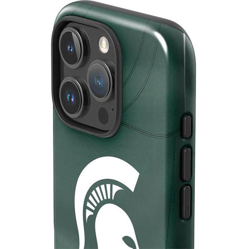 Michigan State University Green Jersey iPhone 16 Pro Impact Case